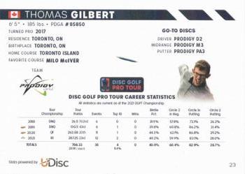 2022 Disc Golf Pro Tour #23 Thomas Gilbert Back